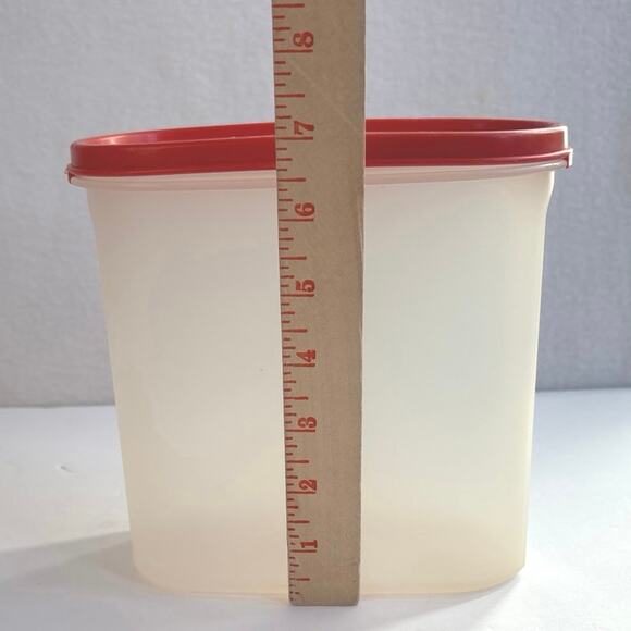 Vintage Tupperware Modular Mates #3 Oval 7.25 Cup Containers Poppy USA - Picture 8 of 10